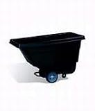 Value line center swivel steel tilt truck, 300 lb. capacity, black / 9T1700BLA