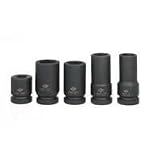 1 In Dr 6-Pt Impact Socket, Standard Square, 13/16 In