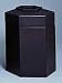 Trophy Collection  Hexagonal In/Outdoor Waste Receptacle, 45 Gallon, Black (SAF9486BL) Category: Outdoor Trash Cans and Containers
