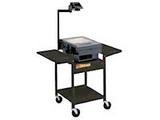 Bretford OH29E-BK Overhead Projector Cart with Electrical Unit (Black)