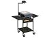 Bretford OH29E-BK Overhead Projector Cart with Electrical Unit (Black)