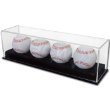 BCW Deluxe Acrylic (4) Baseball Holder Display - Sports Memoriablia Display Case - Sportscards Collecting Supplies