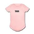 TARA - Name Series - White, Blue or Pink Onesie / Baby T-shirt