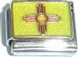 Clearly Charming New Mexico State Flag Italian Charm Bracelet Link