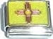 Clearly Charming New Mexico State Flag Italian Charm Bracelet Link