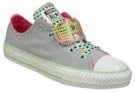 Converse Girls' Chuck Taylor All Star Double Tongue Ox (Youth) - Lucky Stone - 1 Youth