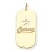 14K Houston Astros Lg Dog Tag Pendant