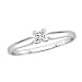 1/5 ct. Diamond Solitaire Engagement Ring in 14kt. White Gold