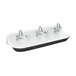 Kohler K-3204-0 Brockway Wash Sink, 72 Long, 6 Drillings For Three Faucets
