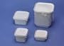 IPL Retail Series 21145-001-01 SHURE LOCK 32 oz. Square Container. White polypropylene construction, FDA and USDA compliant. Case quantity 420.