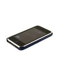 Blue iPhone 3G / 3GS Clip On Case - Genuine Stingray Skin Leather