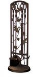 Panacea Fireplace Tool Set 5 Piece, Oak Leaf 30", Colonial Brown