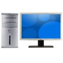 DELL DESKTOP AND MONITOR - Inspiron Intel CoreTM2 Quad-Core Processor Q6600 (2.4GHz), 3GB DDR2 SDRAM, 640GB HD, Multiformat DVD RW/CD-RW , Intel Graphics Media Accelerator 3100, 7.1-channel support, 10/100 Mbps Ethernet LAN , digital media card reader, Wireless, Windows Vista Home Premium , Microsoft Works 8; Roxio Creator Basic , UltraSharp 1908WFP 19-inch Widescreen Flat Panel