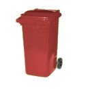 Wheelie Bin - Red - 240L (Normal household size) - Free Delivery