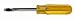 Xcelite S5164 - 5/16 X 4 Regular Square Blade Screwdriver, Amber Handle