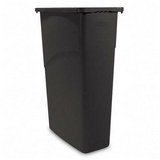 23 Gallon Rubbermaid Slim Jim Recycling Container - Black