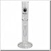 Black Leaf Glasbong - Höhe: 30cm - Ø 50mm - NS 14er - Glaspfeife - Wasserpfeife - Bong