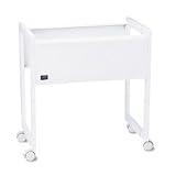 Adjustable-Width Mobile File Cart- Gray