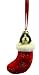 Black and White Shih Tzu Dog Christmas Ornament