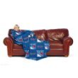New York Rangers Adult Comfy Throw Blanket with Sleeves