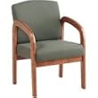 Medium Oak/Moss Finish Visitors Chair By Office Star