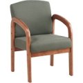 Medium Oak/Moss Finish Visitors Chair By Office Star
