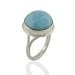 Round Larimar Ring