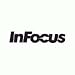 INFOCUS BRANDED BLACK POLYESTER ROLLER CASE W/ WHEELS & TELESCOPING HANDLE