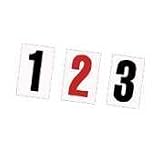 Magnetic Number Set, 3/4, Red on White, 110/Set MAVPFN23