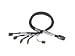 Adaptec - Serial Attached Scsi (sas) Internal Cable - With Sidebands - Straight Thru - 4-lane - 36 Pin 4i Mini Multilane - 7 Pin Serial Ata, Sideband - 3.3 Ft