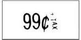 CONSOLIDATED STAMP / COS090947 / One-Line Pricemarker Removable Labels, 7/16 x 13/16, White, 1200/Roll,16 Rls/Box / Sold as 1 BX