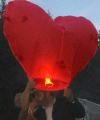 riesiges Herz zum Hochzeitstag HIMMELSLATERNE BALLON SKYLATERNE