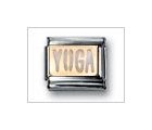 YOGA (writing) White Classic Enamel, Italian Charm by Nomination Charms