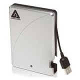 APRICORN 120GB AEGIS PORTABLE HDD 5400RPM 8MB USB W/INTEGRATED CABLE & S/W (Retail)