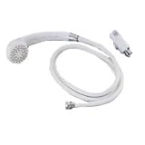 Hand Held Shower Head with Hose, White