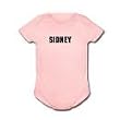 SIDNEY - Name Series - White, Blue or Pink Onesie / Baby T-shirt