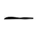 Dixie Food Plastic Tableware, Heavy Mediumweight Knives, Black, 100/Box