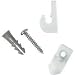 Closetmaid 12Pk Wht Down/Wall Clip 7546 Closet Organizer Hardware & Accessories