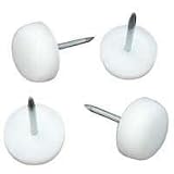 Plastic Base Glides Nail On, 3/4