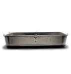 Roaster Bottom, 16 in x 20 in x 4-1/2 in, Strapped, Loop Handles, 3004 Alum