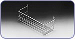 Hafele 3-Sided Steel Multi-Purpose Basket w/ White Plastic Coating