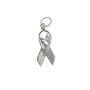 Sterling Silver Awareness Ribbon Charm Pendant #1