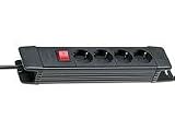 Brennenstuhl Premium Line (4-fach, 1,8 m) schwarz