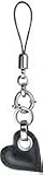 Nokia CP-3004 Leder-Trageschlaufe mit Leder-Herz schwarz