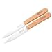 Opinel Knives 1222 Two Piece Beechwood Handle Paring Knife Set with Carbon Steel Blades