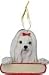 Maltese Dog Christmas Ornament
