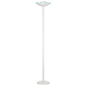 White Halogen 175 Watt Torchiere Floor Lamp