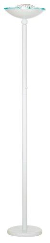 White Halogen 175 Watt Torchiere Floor Lamp