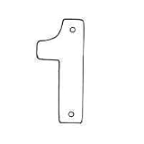 #1 House Number Brass Life Time