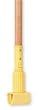 Tough Guy 1TYY8 Mop Handle, Plastic Jaw, 54 In, Wood